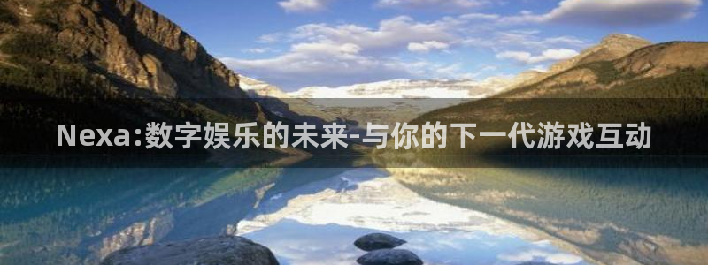 江苏bg大游智得新材料有限公司：Nexa:数字娱乐的未来-与你的下一代游戏互动
