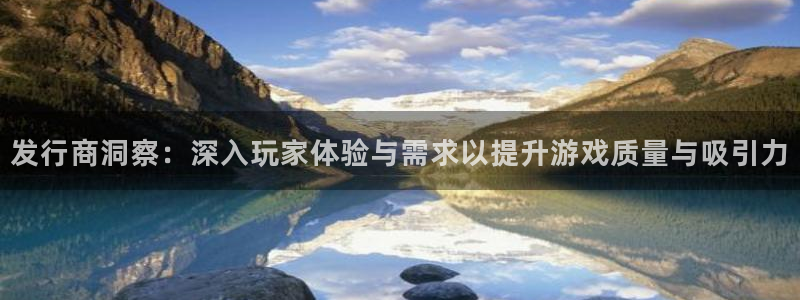 bg大游价格：发行商洞察：深入玩家体验与需求以提升游戏质量与吸引力